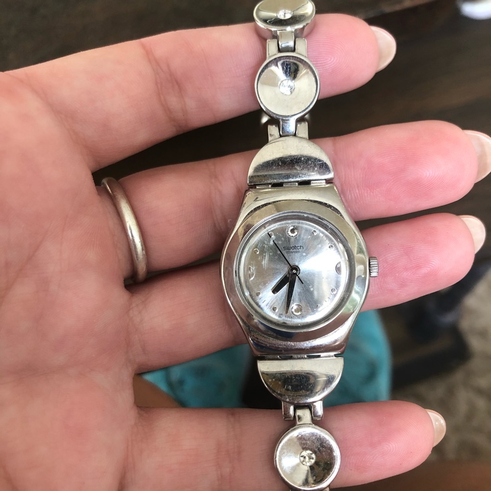 Swatch Silver Women's Bracelet Watch